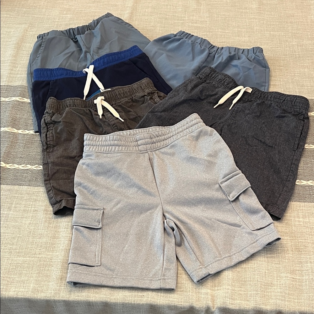 Kids Casual Shorts Set - Gray, Blue, and Black